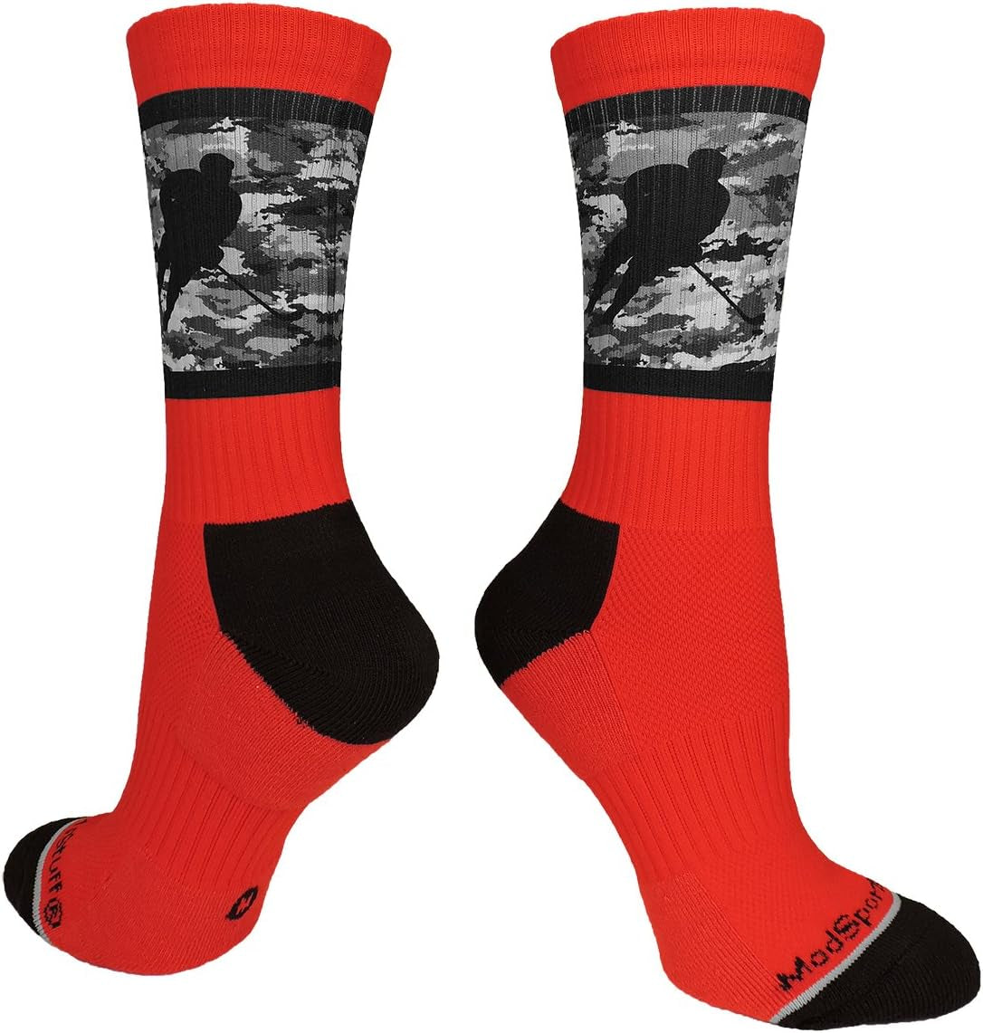 Hockey Player Athletic Crew Socks (Multiple Colors)