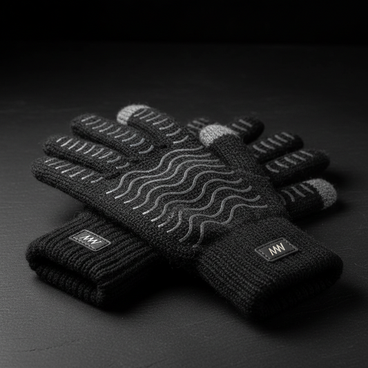Merino Wool Winter Gloves for Men Women, Cold Weather Warm Touchscreen Unisex, Non-Slip, Knit Elastic Cuff